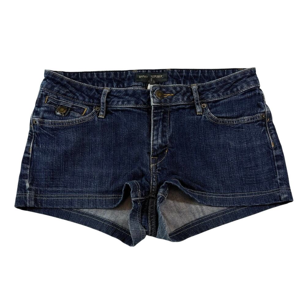 Vintage Y2K Banana Republic Low Rise Micro Shorts, Size 10 Reg, 1.5" Inseam